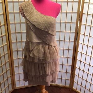BCBG TAN dress sz L NWT